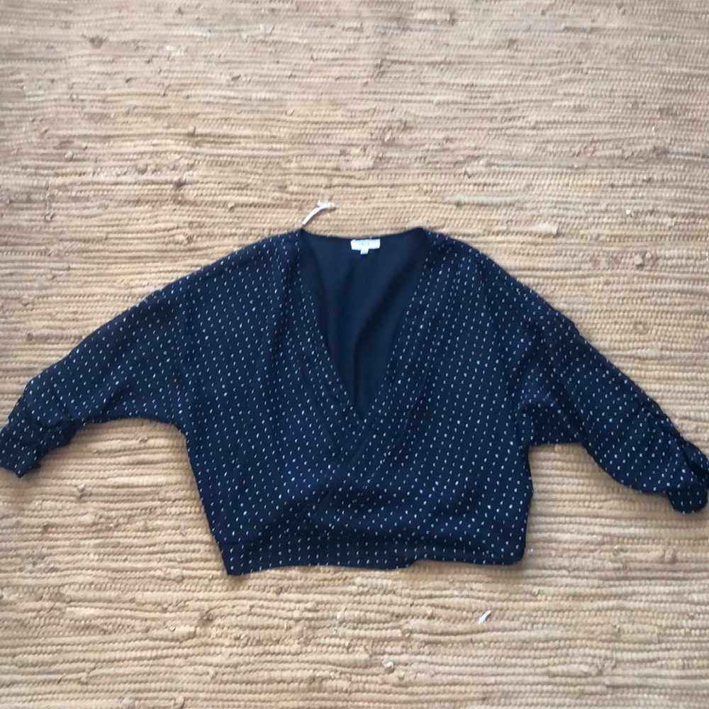 Lucia Black and white blouse